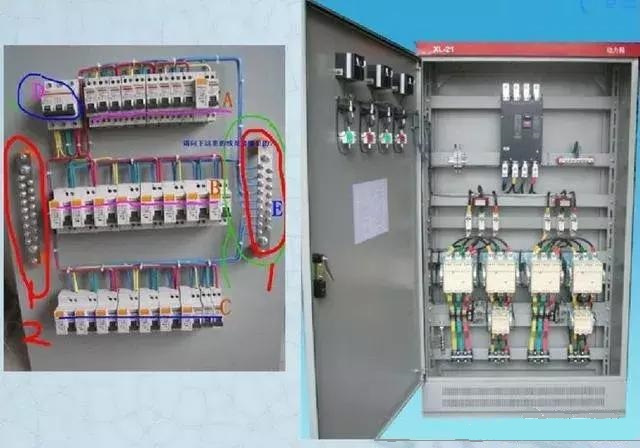 詳細說明了電氣設計中配電箱配電柜的接線圖。