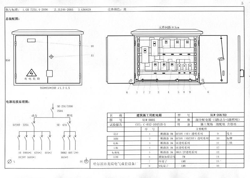 較完整的施工現場臨時用電配電箱(機柜)標準化配置圖集！