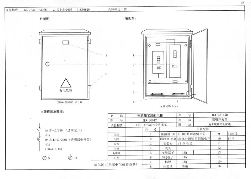 從變壓器到配電箱！臨時電源線連接和配電箱配置標準圖！