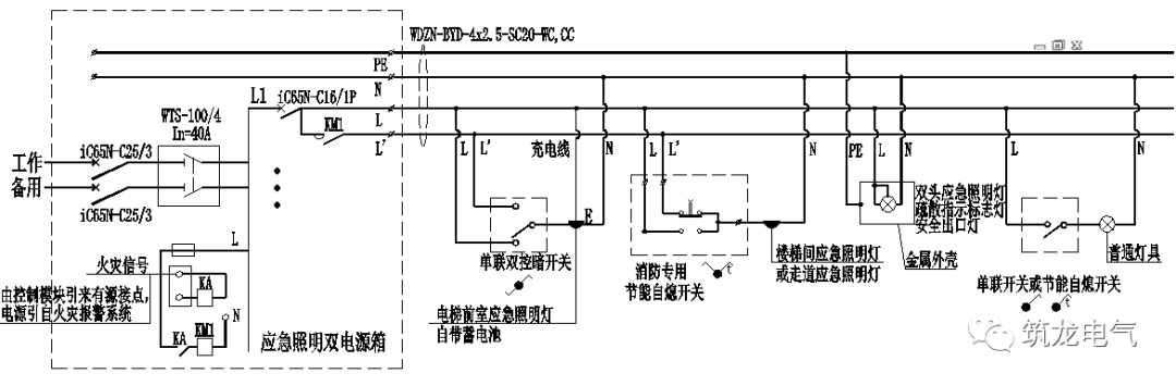 教你畫應急照明配電箱系統(tǒng)圖！